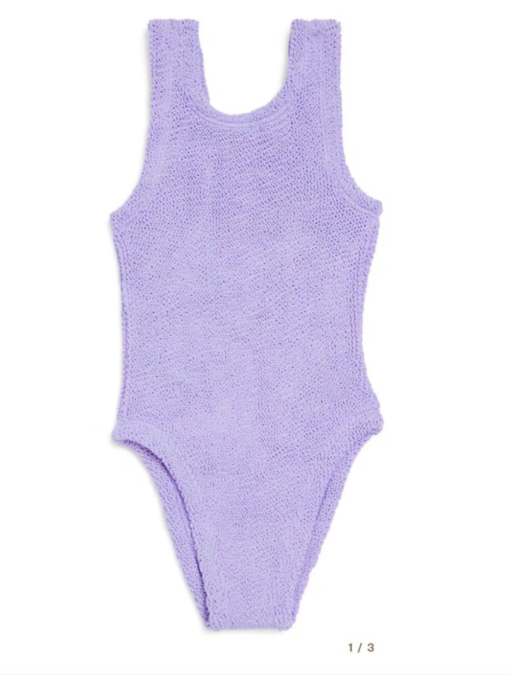Hunza G Kids Purple One Piece Bathing Suit